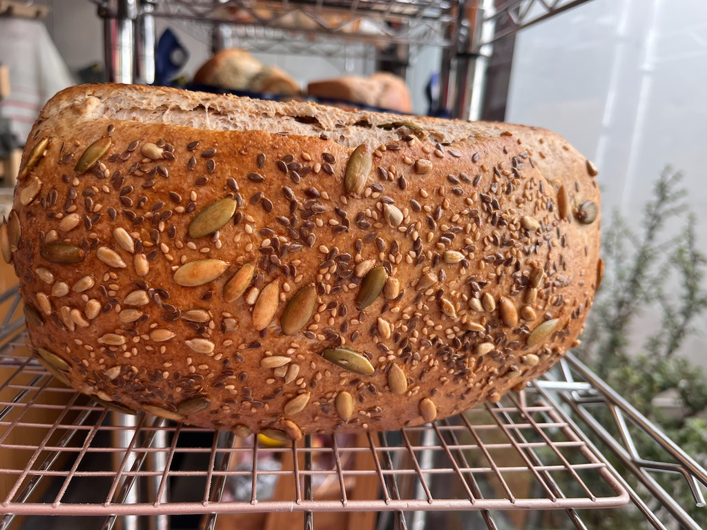 Pan de caja integral semillas