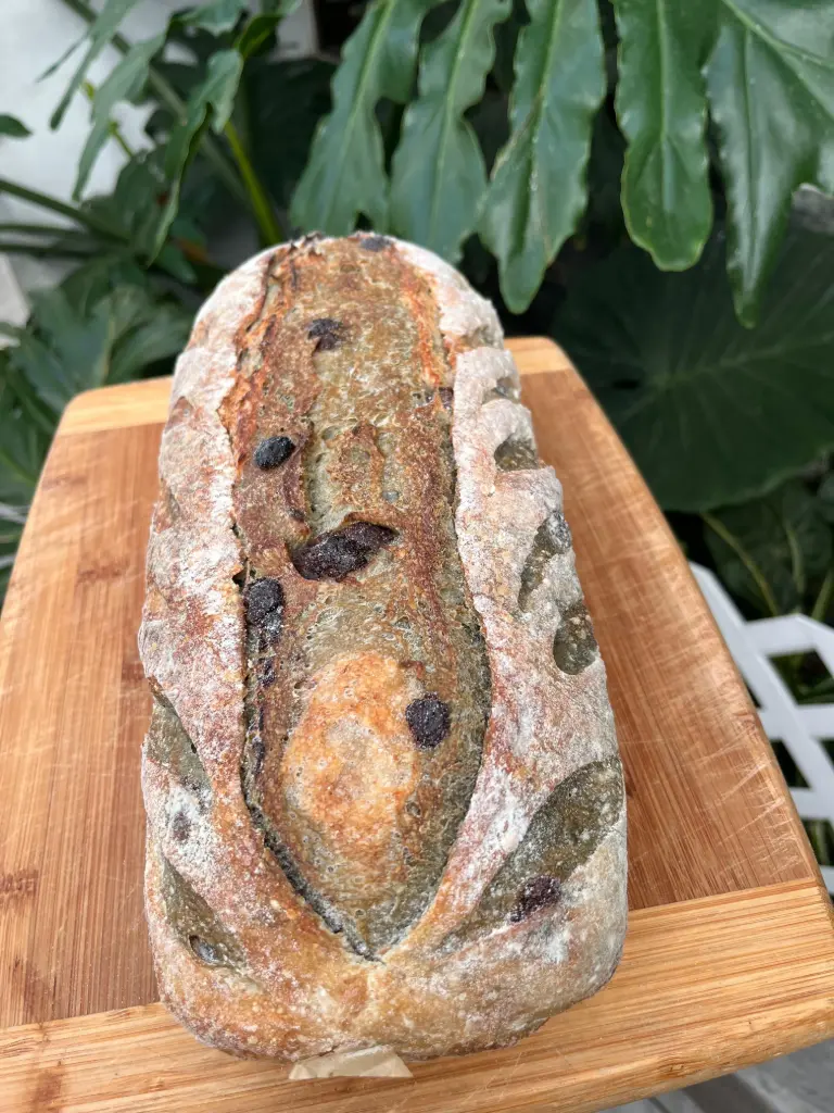 Hogaza Matcha con chispas de chocolate