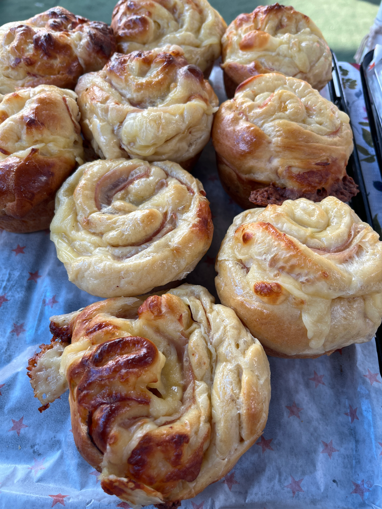 Rol de queso con jamón