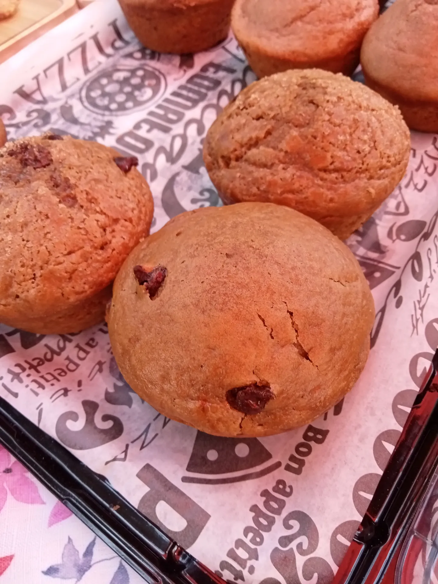 Muffin café con chispas de chocolate