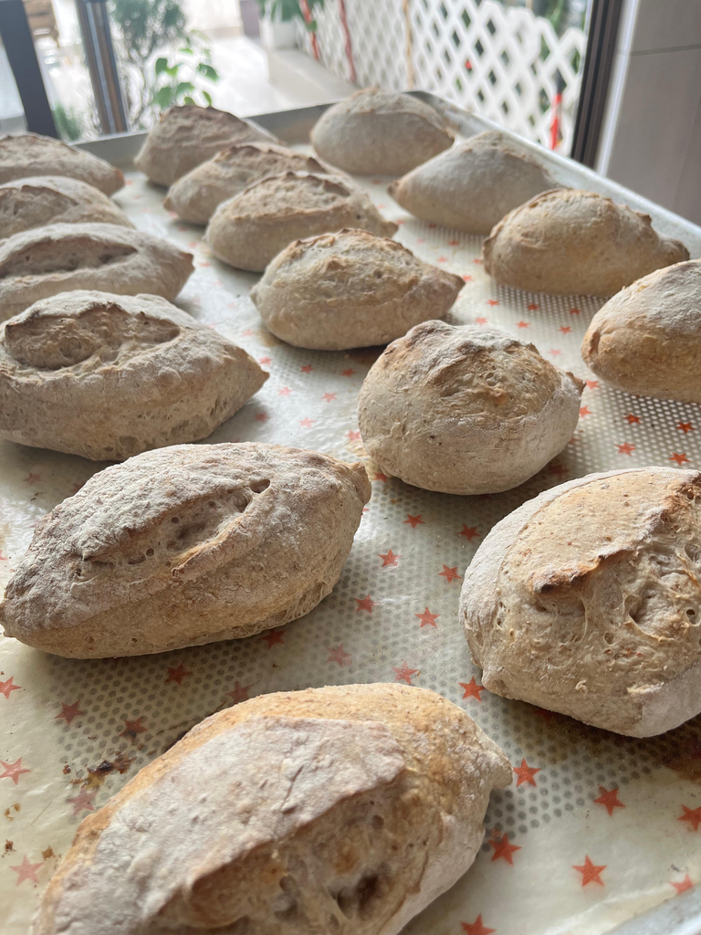 Bolillo de masa madre
